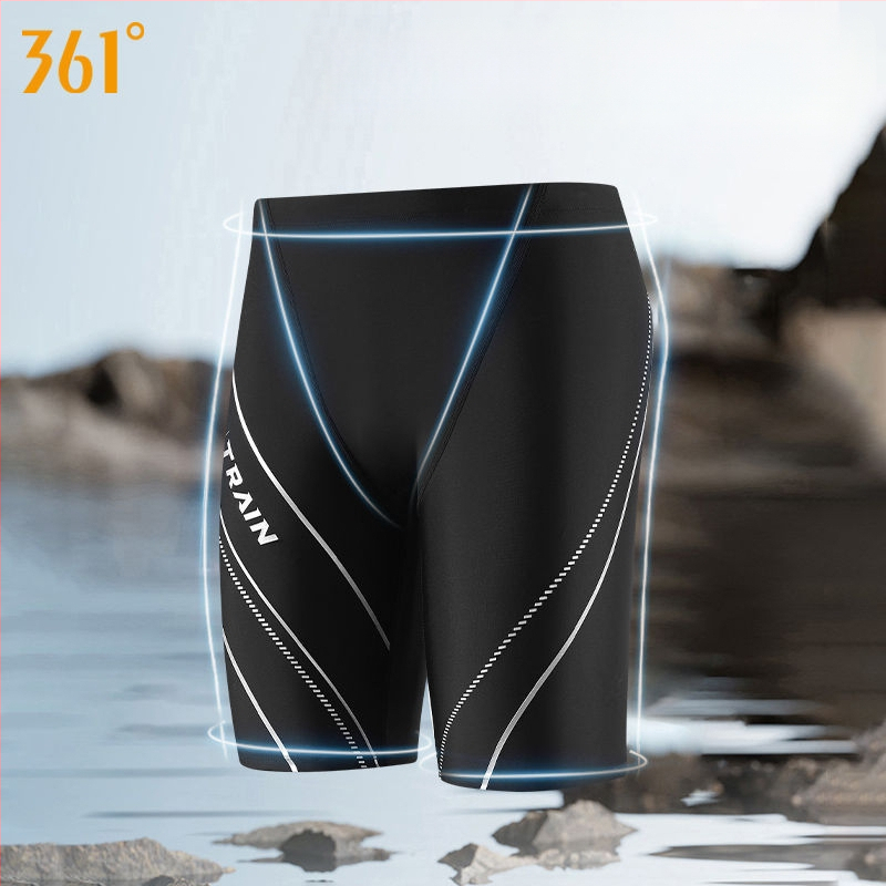 361° Vīriešu sacensību peldkostīms, 3 daļu komplekts ar cepuri un brillēm, poliesters