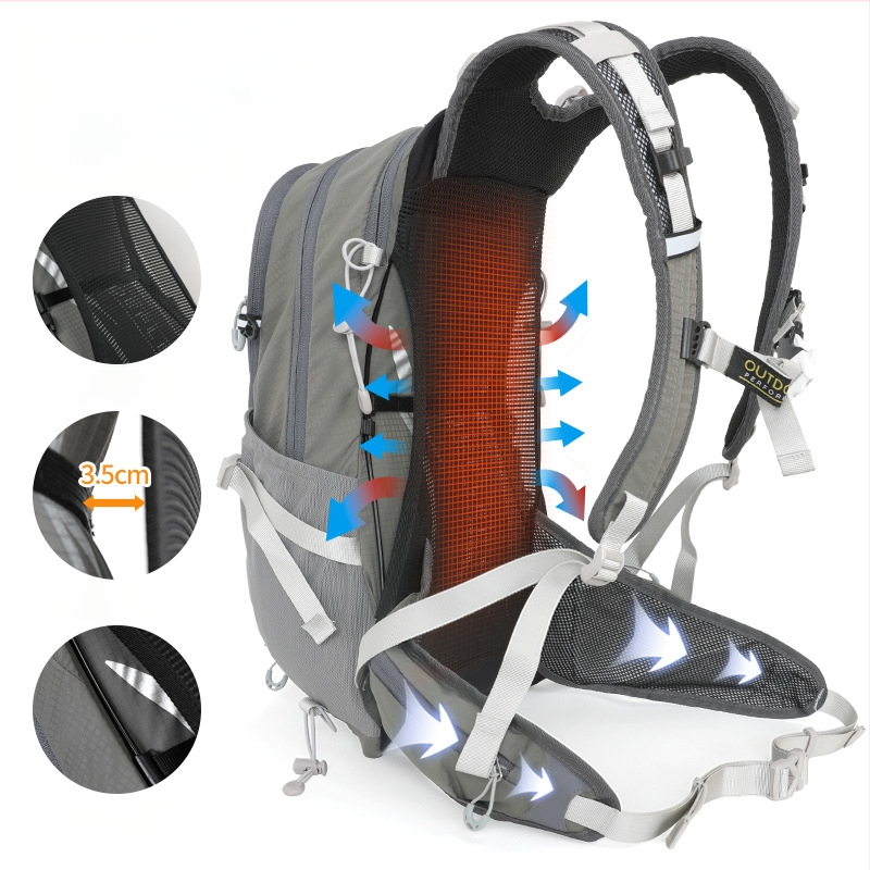 Velo un kalnu pārgājienu mugursoma – inoxto, poliesters, 20 L, Modelis 568, Unisex