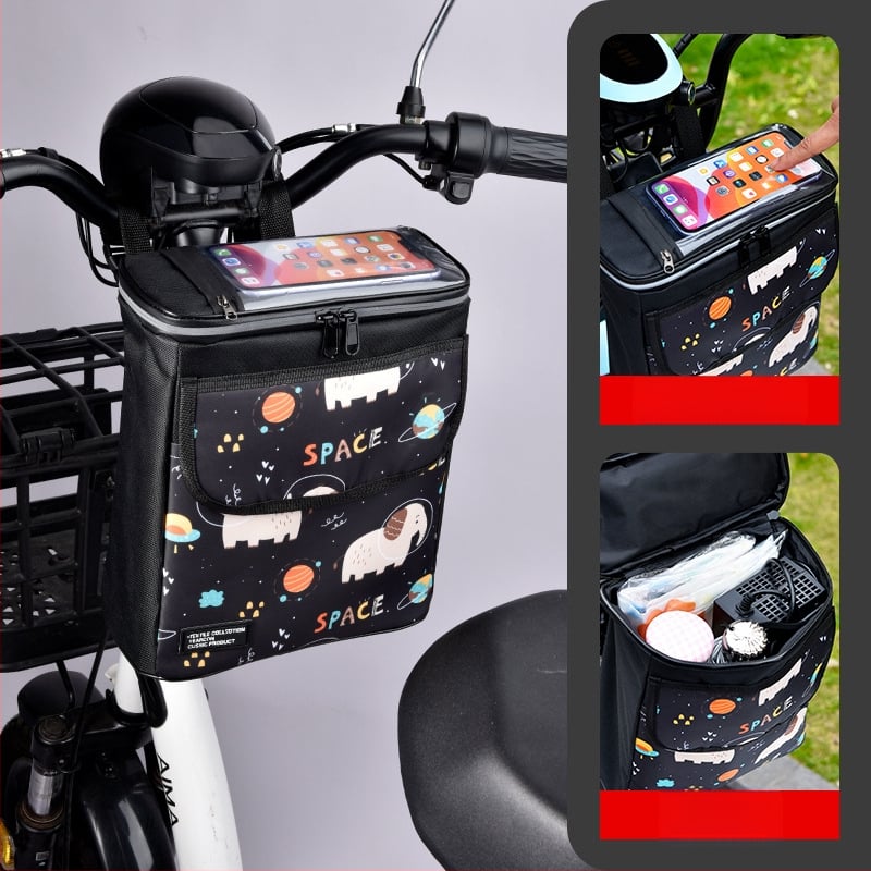 Raybeen τσάντα κρεμαστή για ηλεκτρικά οχήματα, 5,8 L χωρητικότητας, TPU και Oxford ύφασμα, τσάντα ποδηλάτου