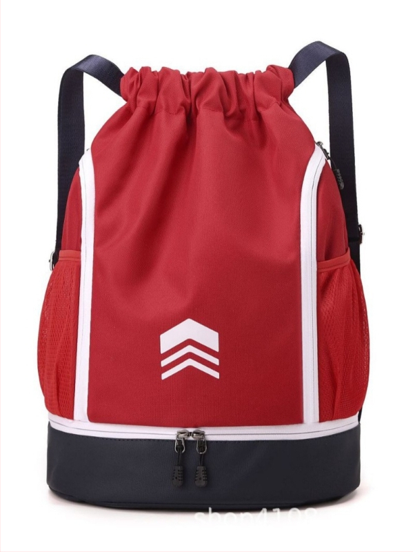 Sporta mugursoma ar sauso/mitro atdalījumu, auklas aizdare, elpojošs Oxford audums, universāla, piemērota ārējiem sporta veidiem.