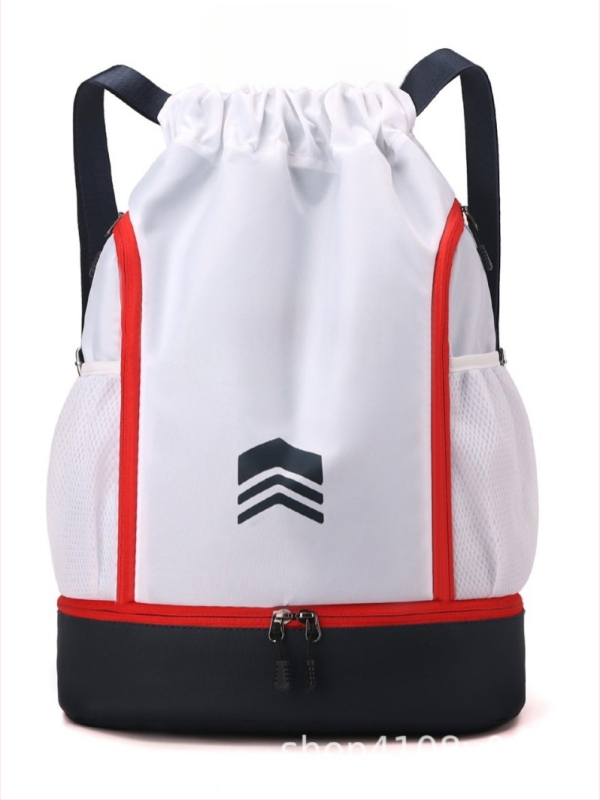 Sporta mugursoma ar sauso/mitro atdalījumu, auklas aizdare, elpojošs Oxford audums, universāla, piemērota ārējiem sporta veidiem.