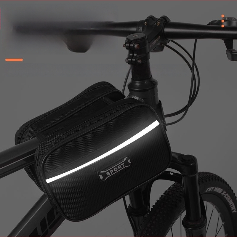 Τσαντα frame ποδηλάτου για βουνό/δρομικό με θήκη κινητού στον άνω σωλήνα και θήκη σέλας