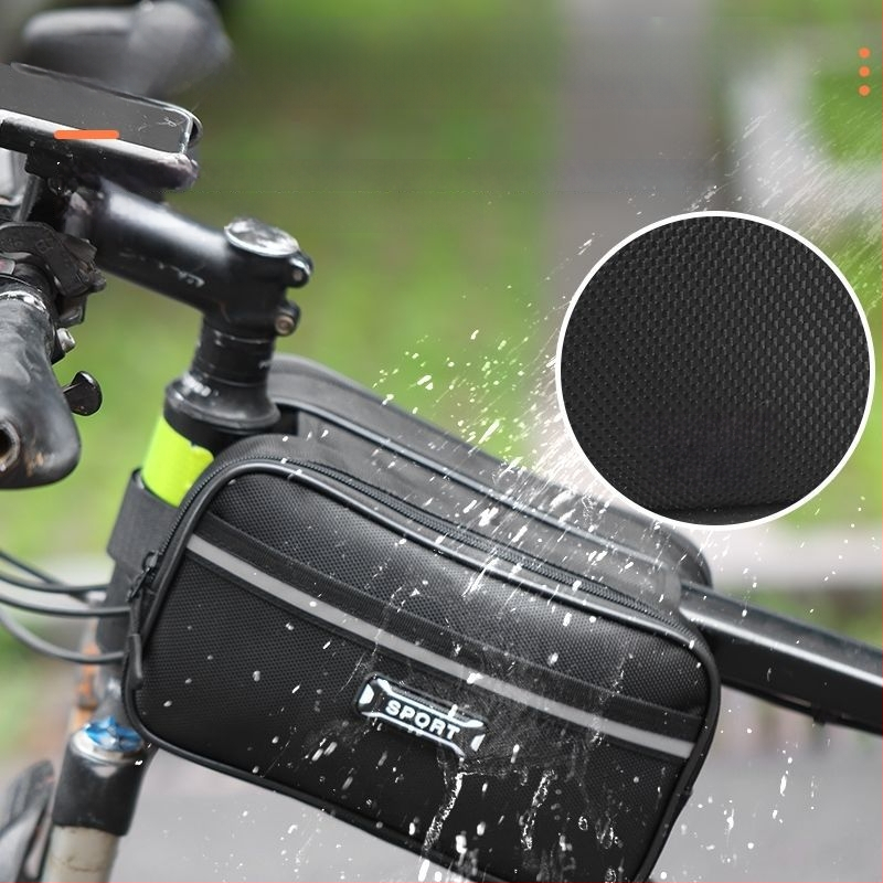 Τσαντα frame ποδηλάτου για βουνό/δρομικό με θήκη κινητού στον άνω σωλήνα και θήκη σέλας