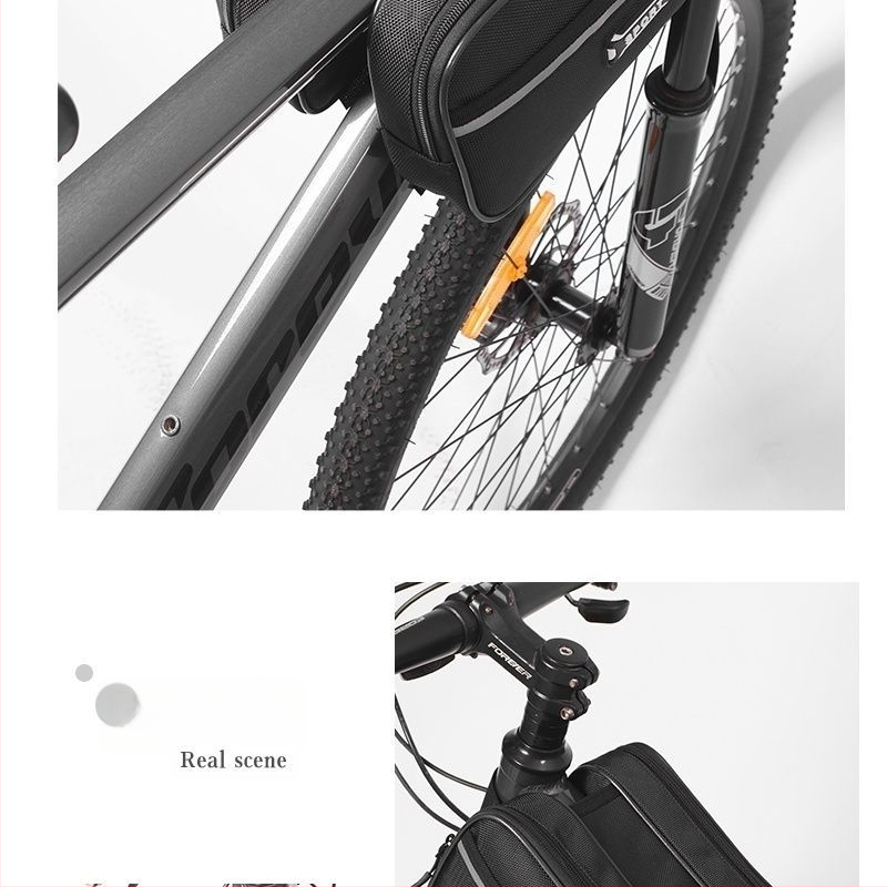 Τσαντα frame ποδηλάτου για βουνό/δρομικό με θήκη κινητού στον άνω σωλήνα και θήκη σέλας