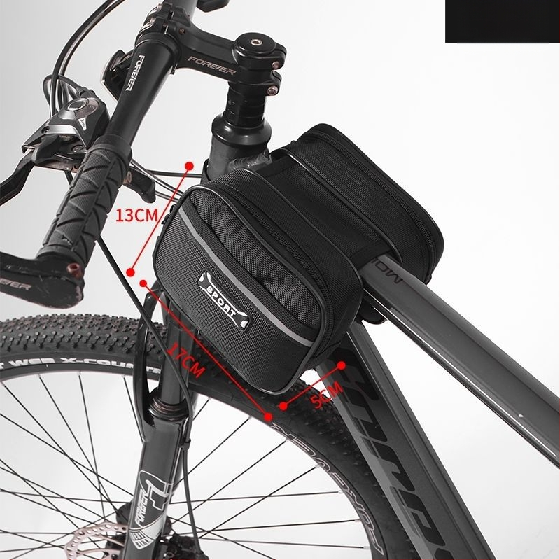 Τσαντα frame ποδηλάτου για βουνό/δρομικό με θήκη κινητού στον άνω σωλήνα και θήκη σέλας