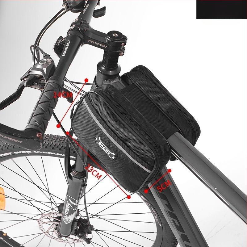 Τσαντα frame ποδηλάτου για βουνό/δρομικό με θήκη κινητού στον άνω σωλήνα και θήκη σέλας