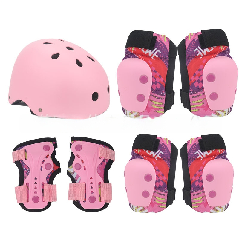 Σετ προστατευτικού εξοπλισμού για παιδιά πατινάζ – κράνος, προστασίες αγκώνα, γόνατος και παλάμης; επένδυση από αφρό; 30 τεμάχια