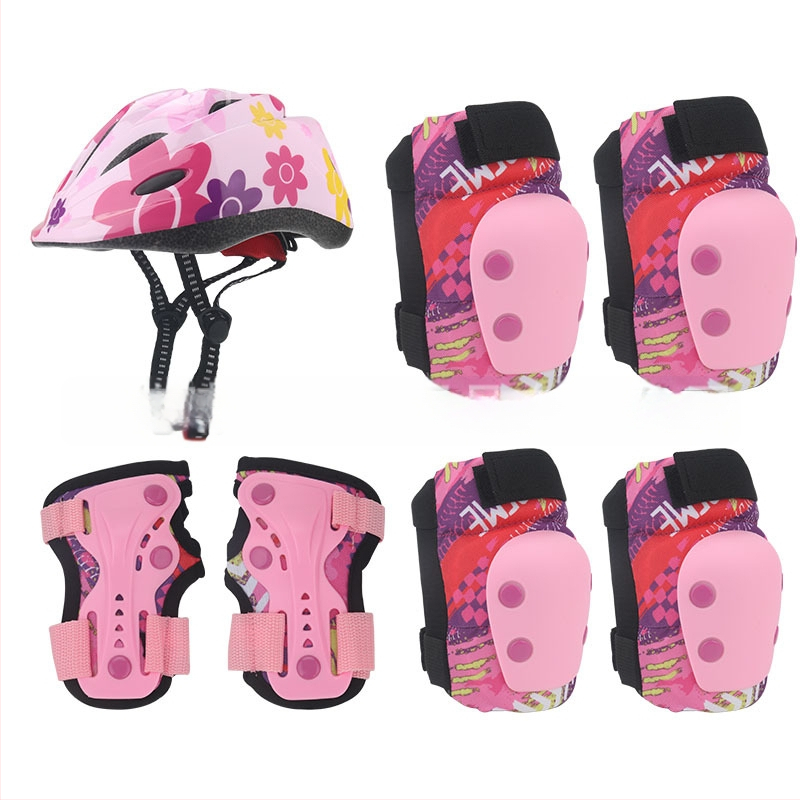 Σετ προστατευτικού εξοπλισμού για παιδιά πατινάζ – κράνος, προστασίες αγκώνα, γόνατος και παλάμης; επένδυση από αφρό; 30 τεμάχια