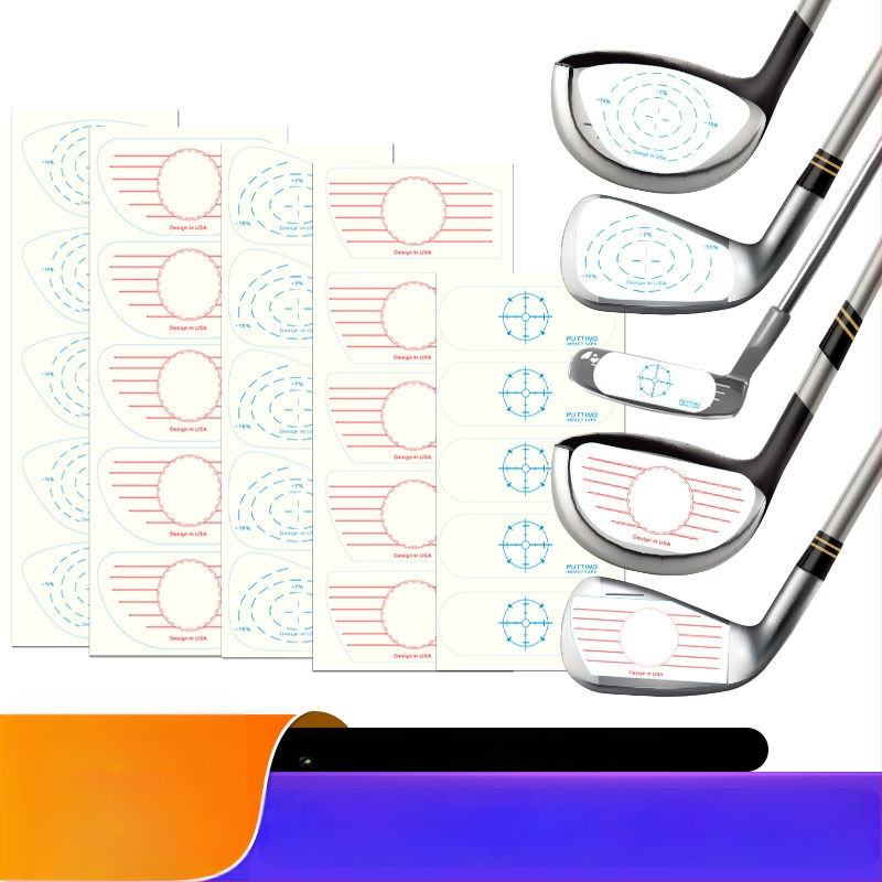 Γκολφ Αυτοκόλλητα Κρούσης – Εργαλείο Πρακτικής Θέσης Χτυπήματος (Wood, Iron, Putter) – Υλικό: Αυτοκόλλητο; Αξεσουάρ Γκολφ