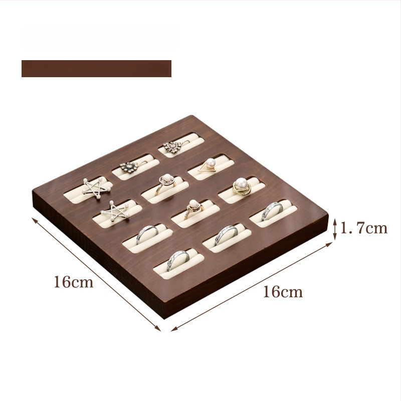 Medinis papuošalų laikiklis retro stiliuje, stalinis vieno aukšto laikiklis žiedams ir apyrankėms, daugiafunkcinis saugojimas