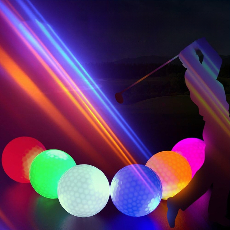 GOG Golf LED φώτιστη μπάλα – σιλικόνη, διπλού επιπέδου, αξεσουάρ γκολφ, δυνατότητα εκτύπωσης λογοτύπου