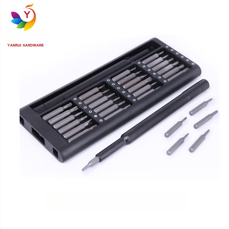 Set odvijača 24-u 1 s preciznim bitovima, magnetskim vrhovima, S2 alatni čelik, težina 230 g