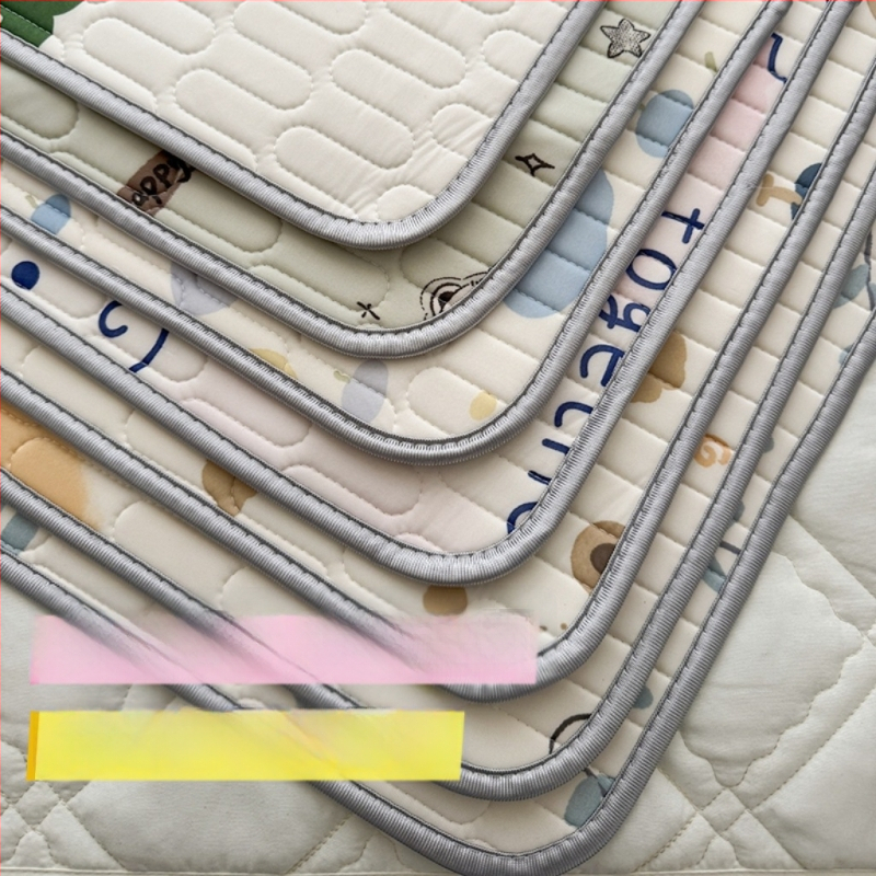 Bērnu lateksa dzesējošs matrača guļam, Ice Silk audums, anti-slip, karikatūra stils, 90% lateksa saturs