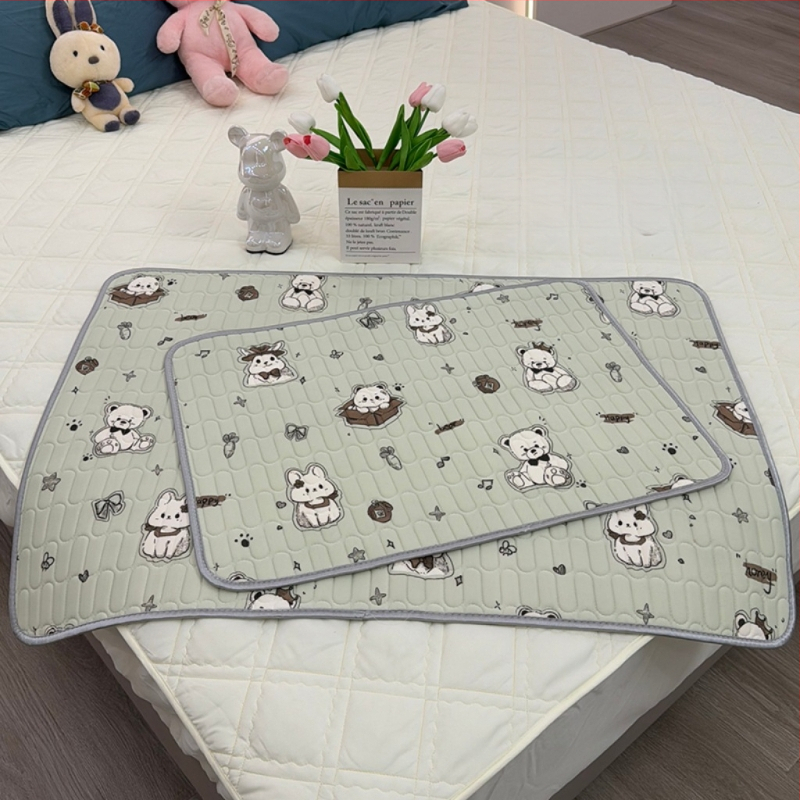 Bērnu lateksa dzesējošs matrača guļam, Ice Silk audums, anti-slip, karikatūra stils, 90% lateksa saturs