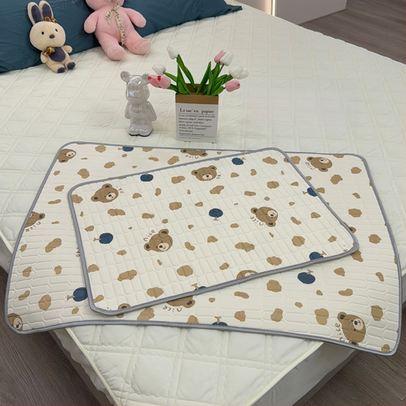 Bērnu lateksa dzesējošs matrača guļam, Ice Silk audums, anti-slip, karikatūra stils, 90% lateksa saturs