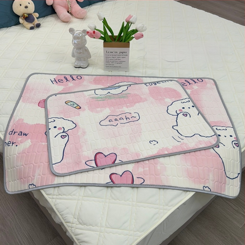 Bērnu lateksa dzesējošs matrača guļam, Ice Silk audums, anti-slip, karikatūra stils, 90% lateksa saturs