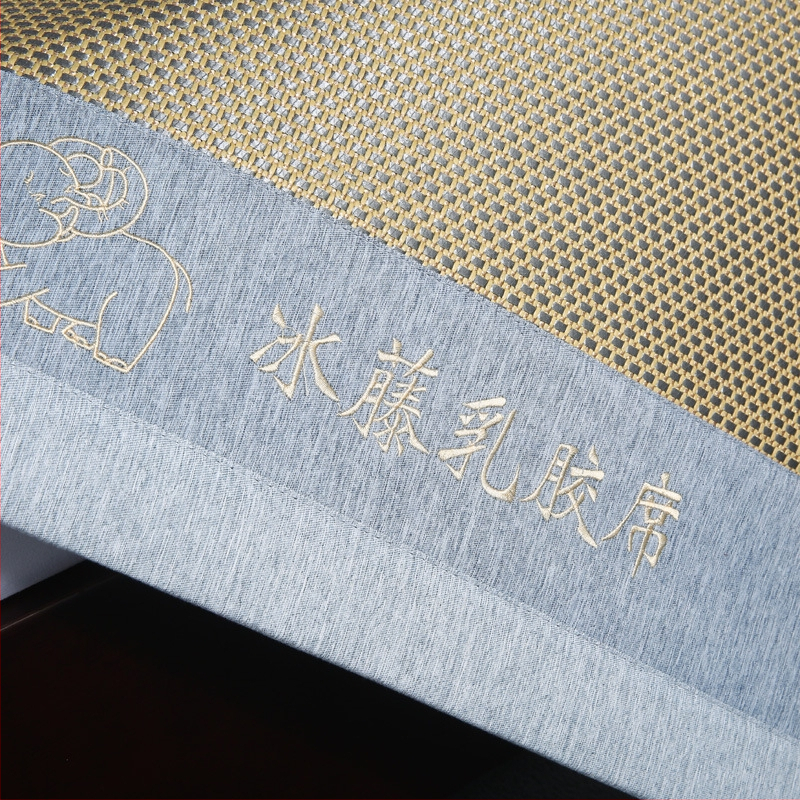 Baisini dabīgā lateksa rāta matu trīs gabalu komplekts, mūsdienīgs minimālisma stils, lateksa saturs zem 70%, bieza sendvič konstrukcija