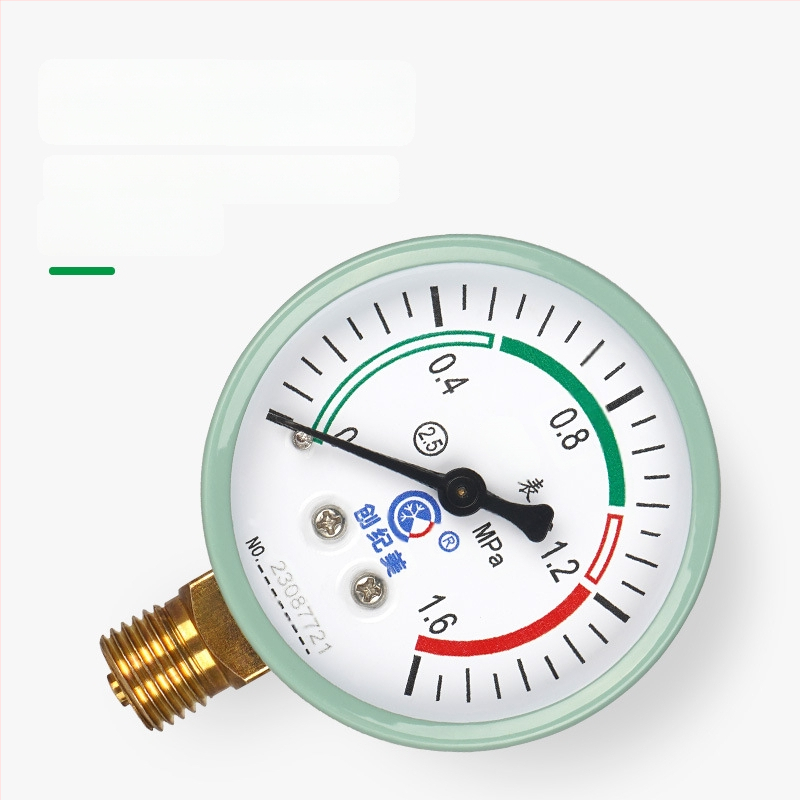 Y-60 precīzs spiediena mērītājs, diapazons 0–1,6 MPa, ūdens un hidraulisko sistēmu izmantošanai, zīmols Chuangjimei