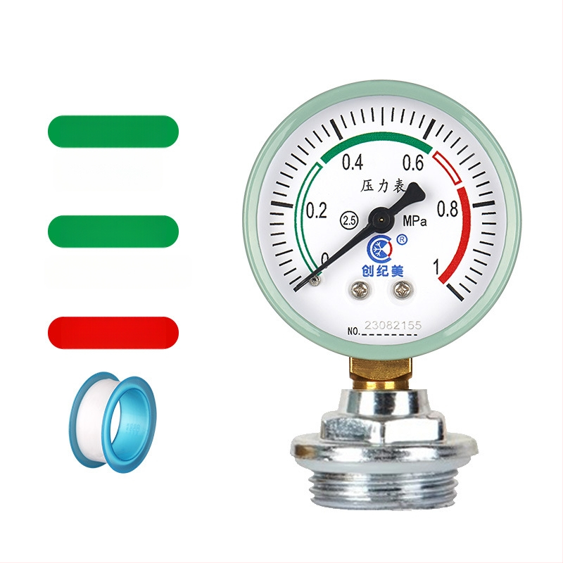 Y-60 precīzs spiediena mērītājs, diapazons 0–1,6 MPa, ūdens un hidraulisko sistēmu izmantošanai, zīmols Chuangjimei