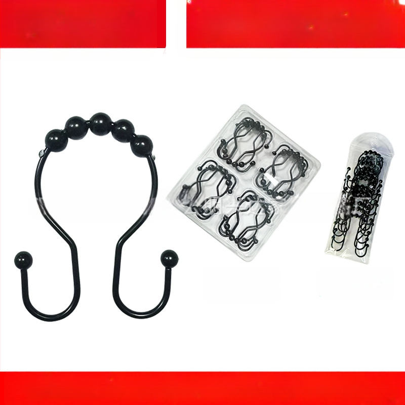 Άγκιστρο κουρτίνας ντους από ανοξείδωτο ατσάλι, διπλό άγκιστρο, μοντέρνος μινιμαλιστικός σχεδιασμός