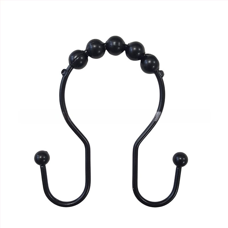 Άγκιστρο κουρτίνας ντους από ανοξείδωτο ατσάλι, διπλό άγκιστρο, μοντέρνος μινιμαλιστικός σχεδιασμός