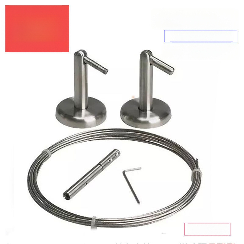 No-Drill Indoor Curtain Wire Rope, Curtain Track Cord, Balcony Clothesline, Customizable