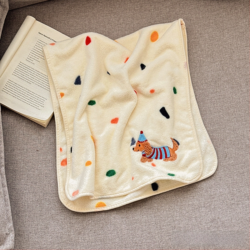 Σετ τριών τεμαχίων πετσέτες μπάνιου ενηλίκων από φλις κοραλλιού, βάρος ≥500 γρ.