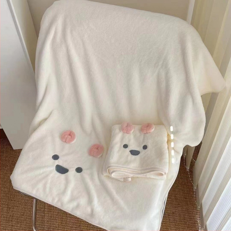 Koala Καρτούν πετσέτα μπάνιου, Coral fleece, Απορροφητική για ενήλικες, Απλή Ύφανση, 120–140 g/m², 14 νήματα