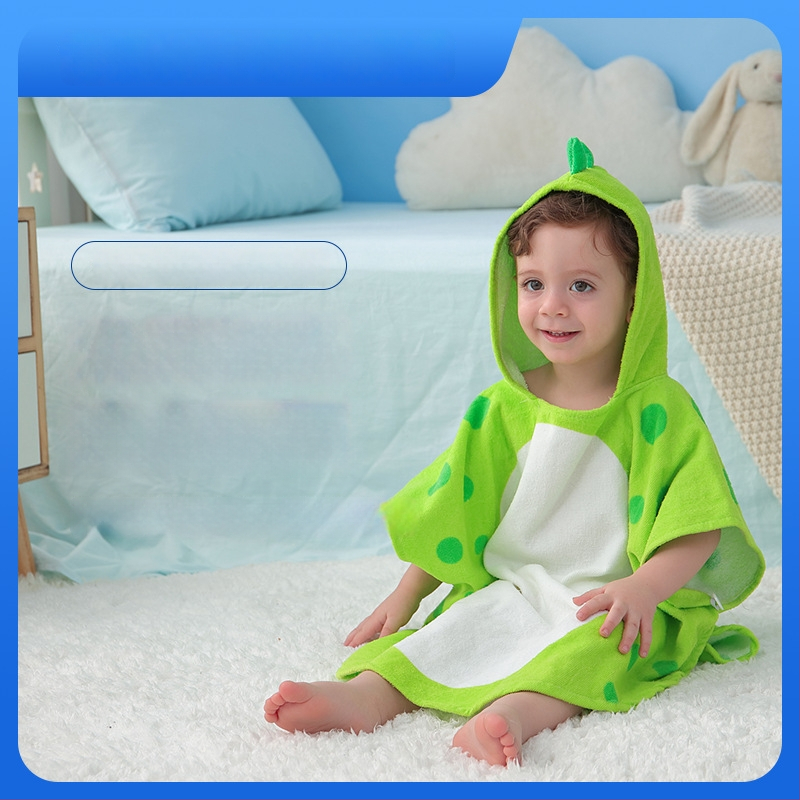 Παιδική πετσέτα μπάνιου με κουκούλα και κάλυμμα ρόμπας από 100% βαμβάκι, 300–400 g, προσαρμογή, φινίρισμα velvet