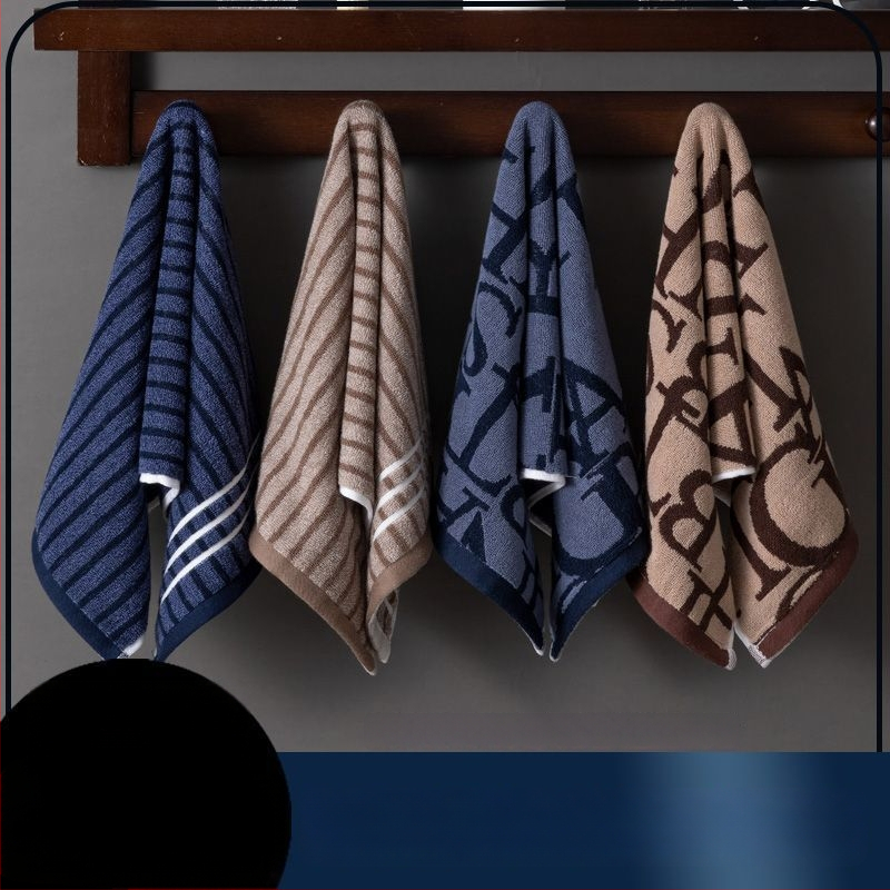 Βαμβακερή Jacquard πετσέτα προσώπου, απορροφητική, χωρίς ίνες, παχυσμένη, για ενήλικες και παιδιά