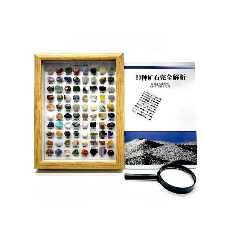 Kristālu minerālu izstāžu displejs — dabiski kristāli bērnu izpētei un mācībām; Zīmols YGDE; Materiāls: Cits; Stils: Mūsdienīgs vienkāršums; Gravēšana; Dāvana dzimšanas dienā