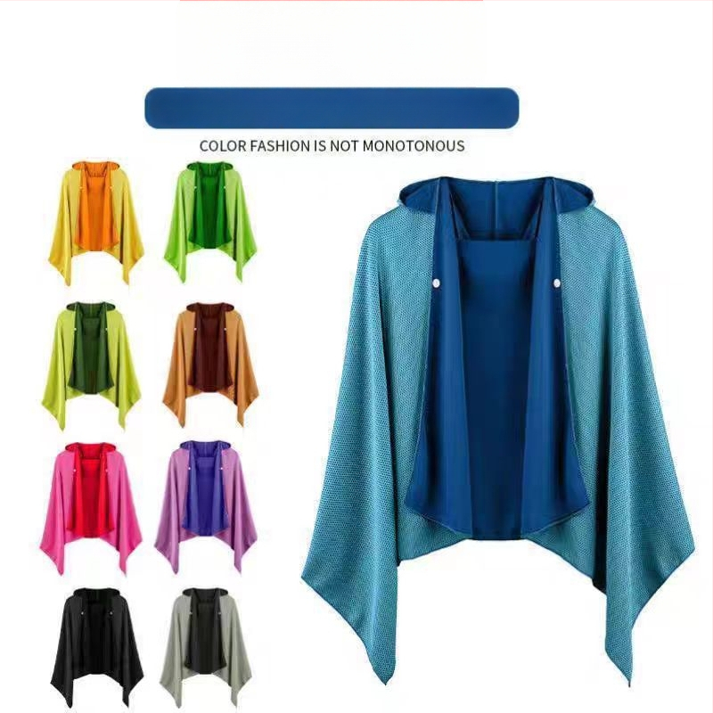 Πετσέτα θαλάσσης με κουκούλα σε σχήμα κάπας, μικροϊνες, γρήγορο στέγνωμα, βάρος 170–200 g, 150D λείο ύφασμα, 100% πολυεστέρας