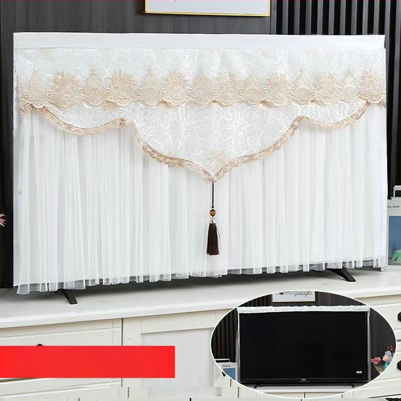 Калъф за прах за телевизор, монтиран на стена, лек лукс, полиестер