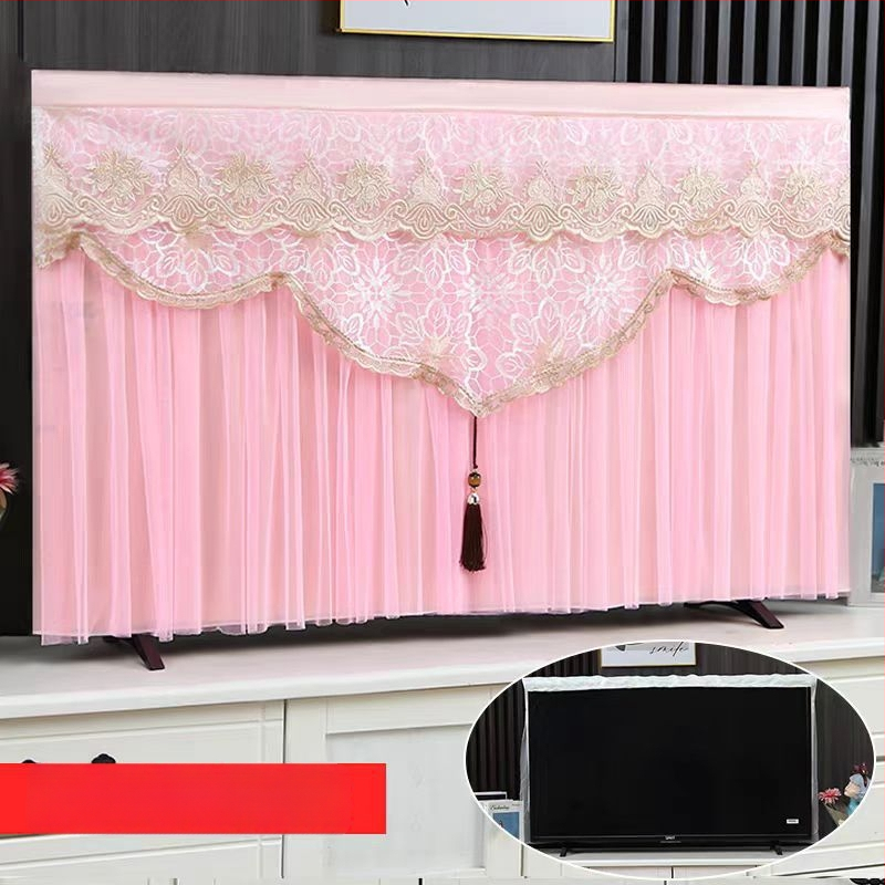 Калъф за прах за телевизор, монтиран на стена, лек лукс, полиестер