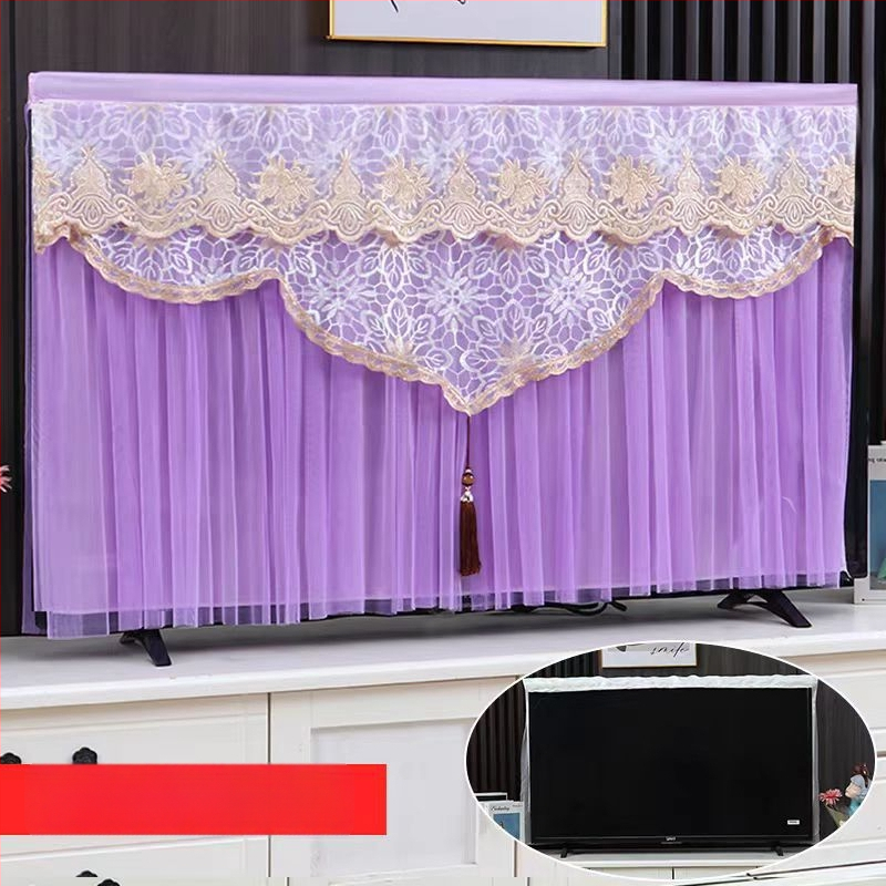 Калъф за прах за телевизор, монтиран на стена, лек лукс, полиестер