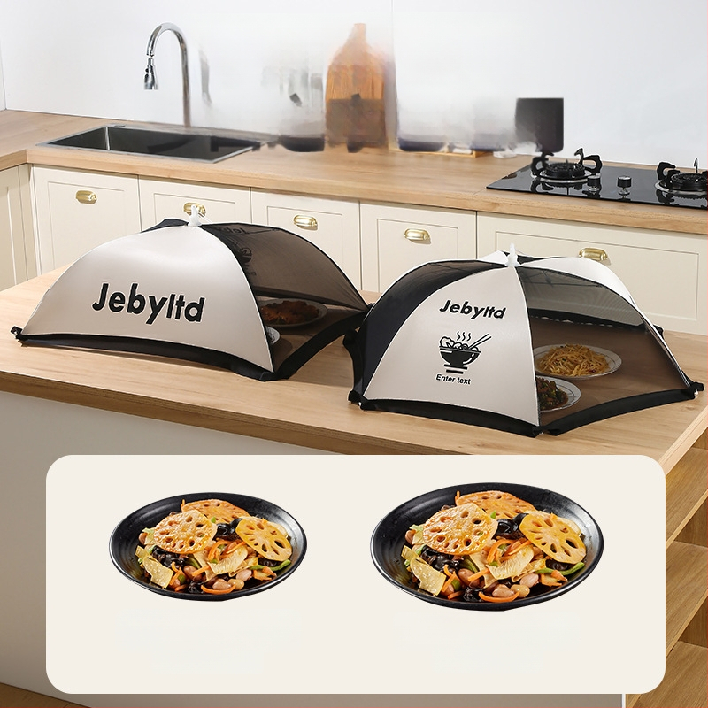 Голям капак за храна от мрежеста материя, прахо- и насекомозащитен, сгъваем покривал за маса, модерен стил