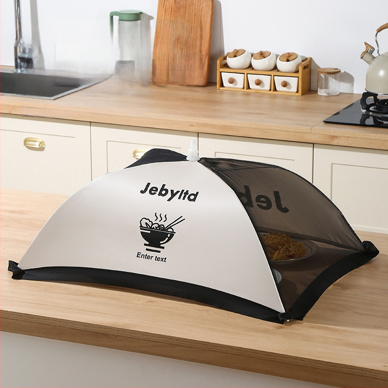 Голям капак за храна от мрежеста материя, прахо- и насекомозащитен, сгъваем покривал за маса, модерен стил