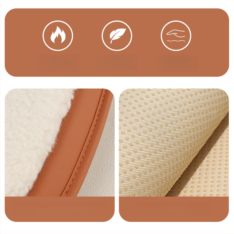 Pliša automašīnas sēdekļa pārklājs ziemas versijai, pilns priekšējo un aizmugurē sēdekļu segums, nav pielāgojams, apstiprināta privāta zīmola zīmols