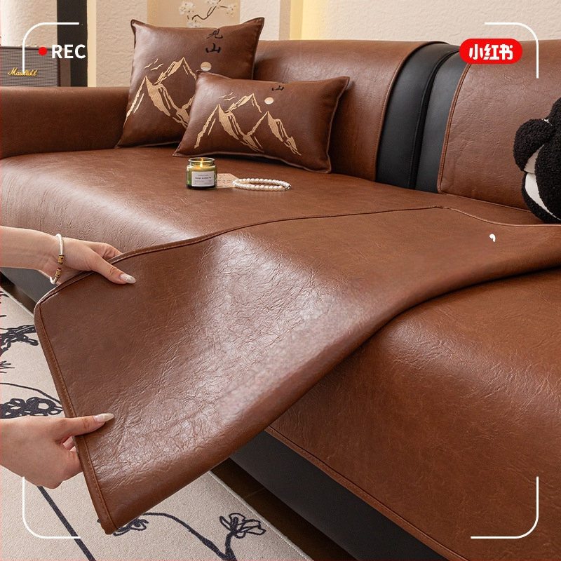 Kožni jastuk za kauč — Jinyi; oblik: doily-tip; stil: Novi kineski stil; namijenjeno za opću uporabu