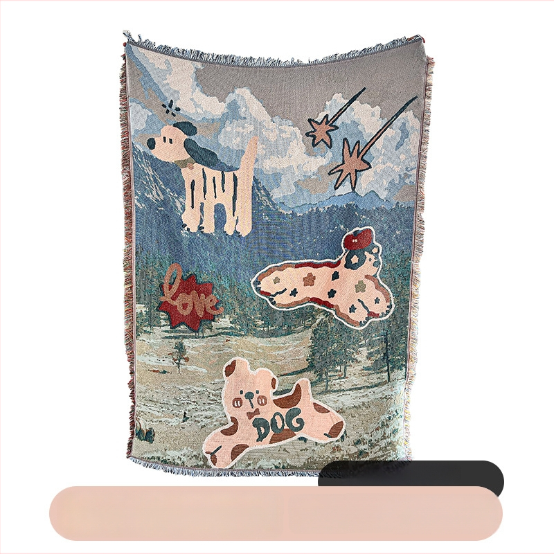 Πολυεστερικό ταπέτο εξωτερικής χρήσης, γεωμετρικό αφαιρετικό μοτίβο, σκανδιναβικό στυλ, ορθογώνιο σχήμα, μηχανικά υφαντό