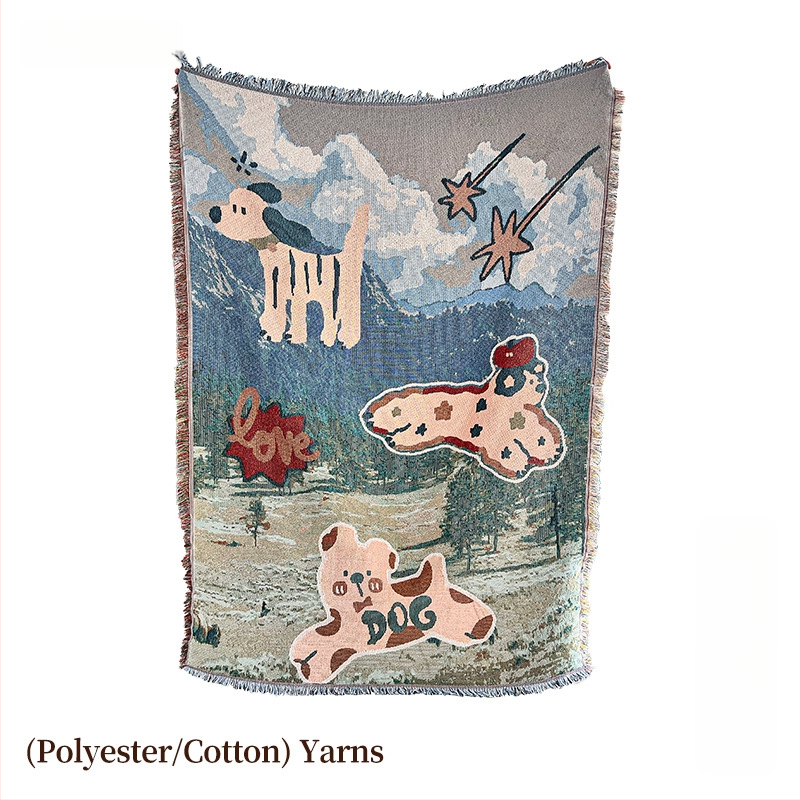 Πολυεστερικό ταπέτο εξωτερικής χρήσης, γεωμετρικό αφαιρετικό μοτίβο, σκανδιναβικό στυλ, ορθογώνιο σχήμα, μηχανικά υφαντό