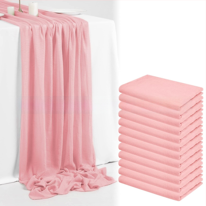 Пътека за маса в скандинавски стил, 100% полиестер, солиден модел, подходяща за домашно използване и декорация на събития