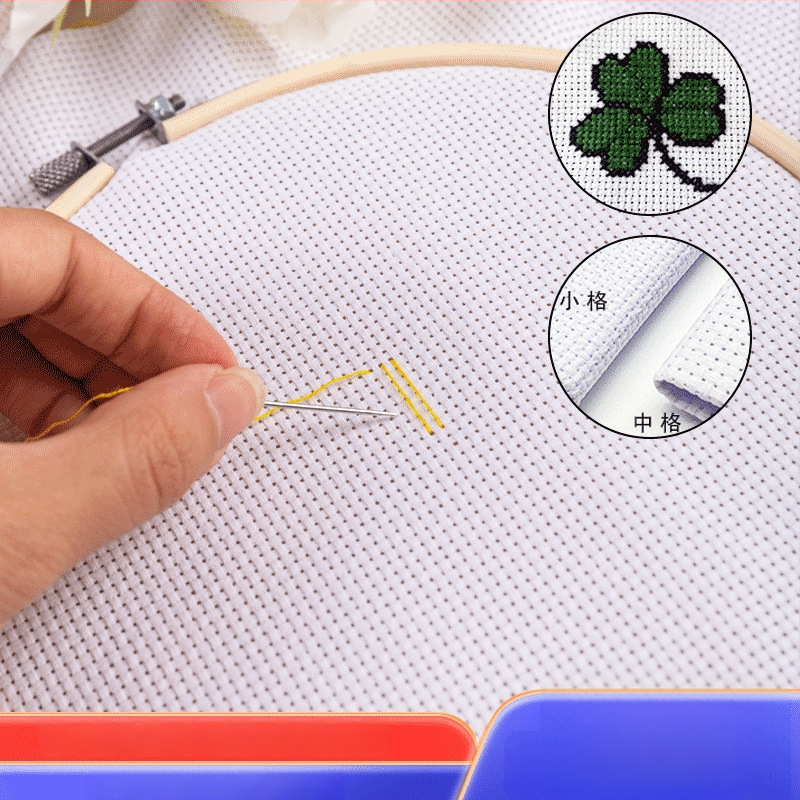 Σετ υφάσματος για κέντημα με σταυροβελονιά - δίχτυ ύφασμα πολυεστέρα-βαμβάκι, 14CT/11CT