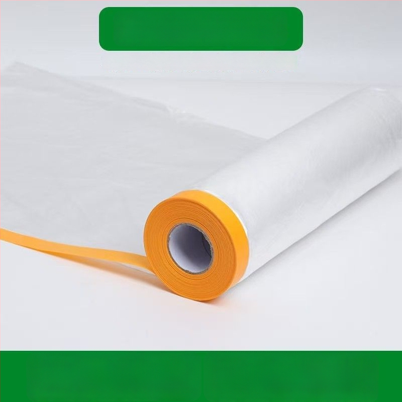 Еднократна прахоустойчива филмова защита за мебели за дневна стая – полиетиленова покривна обвивка за диван, нощно шкафче и шкаф – прост и модерен стил