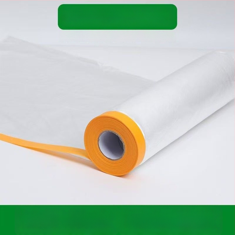 Еднократна прахоустойчива филмова защита за мебели за дневна стая – полиетиленова покривна обвивка за диван, нощно шкафче и шкаф – прост и модерен стил