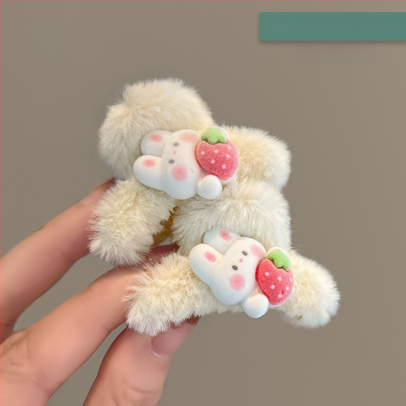 Παιδικό κλιπ μαλλιών με plush καρτούν (Ακρυλικό • Αξεσουάρ κεφαλής • Χειμερινή σεζόν 2023 • Για παιδιά)