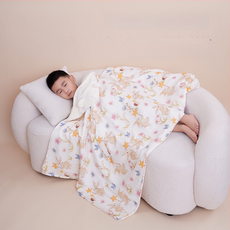 Προσαρμοσμένη πετσέτα μπάνιου για νεογέννητο με κουκούλα, απορροφητικό coral fleece με γάζα, 300–400 g, ραφή περιβλήματος, εξατομικευμένος σχεδιασμός