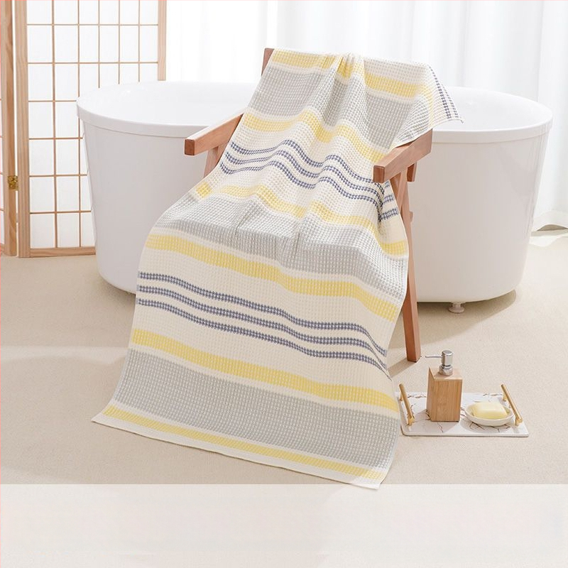 Βαμβακερή γάζα πετσέτα μπάνιου, μαλακή, απορροφητική, χωρίς νήματα, τετράγωνη, 150D Jacquard, κατάλληλη για ενήλικες και νεογνά