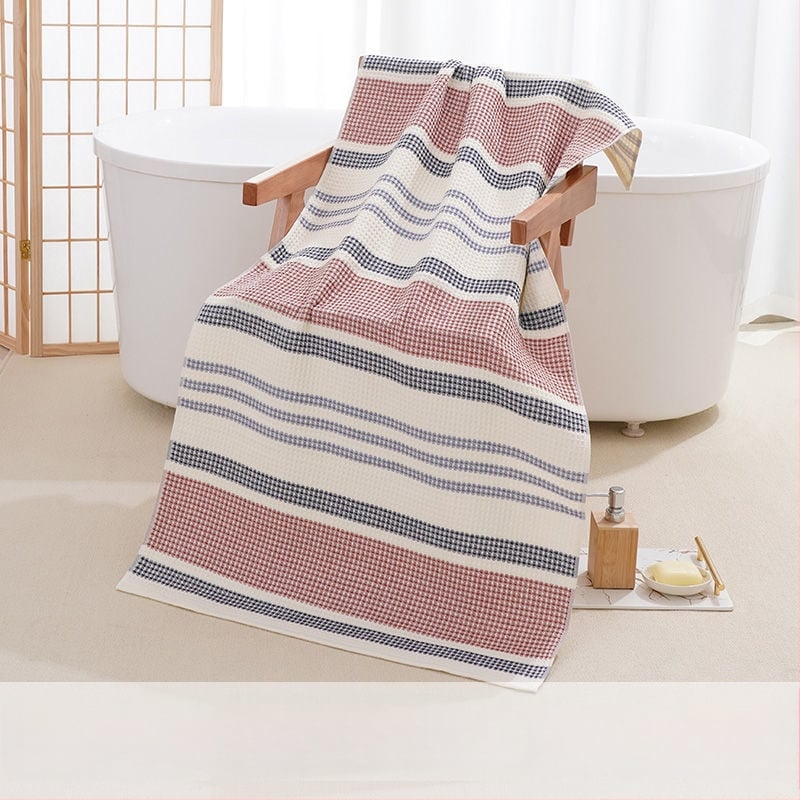 Βαμβακερή γάζα πετσέτα μπάνιου, μαλακή, απορροφητική, χωρίς νήματα, τετράγωνη, 150D Jacquard, κατάλληλη για ενήλικες και νεογνά