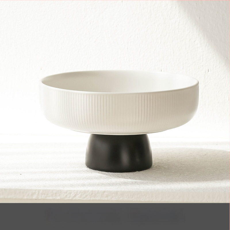 Порцеланова плодова чиния на крак — скандинавски стил, светъл лукс, Xingye, висококачествен продукт